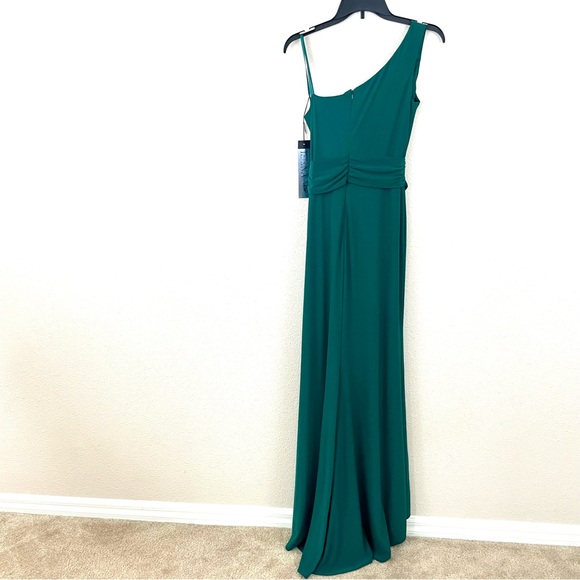 Mac duggal one shoulder jersey sheath gown - Picture 5 of 8